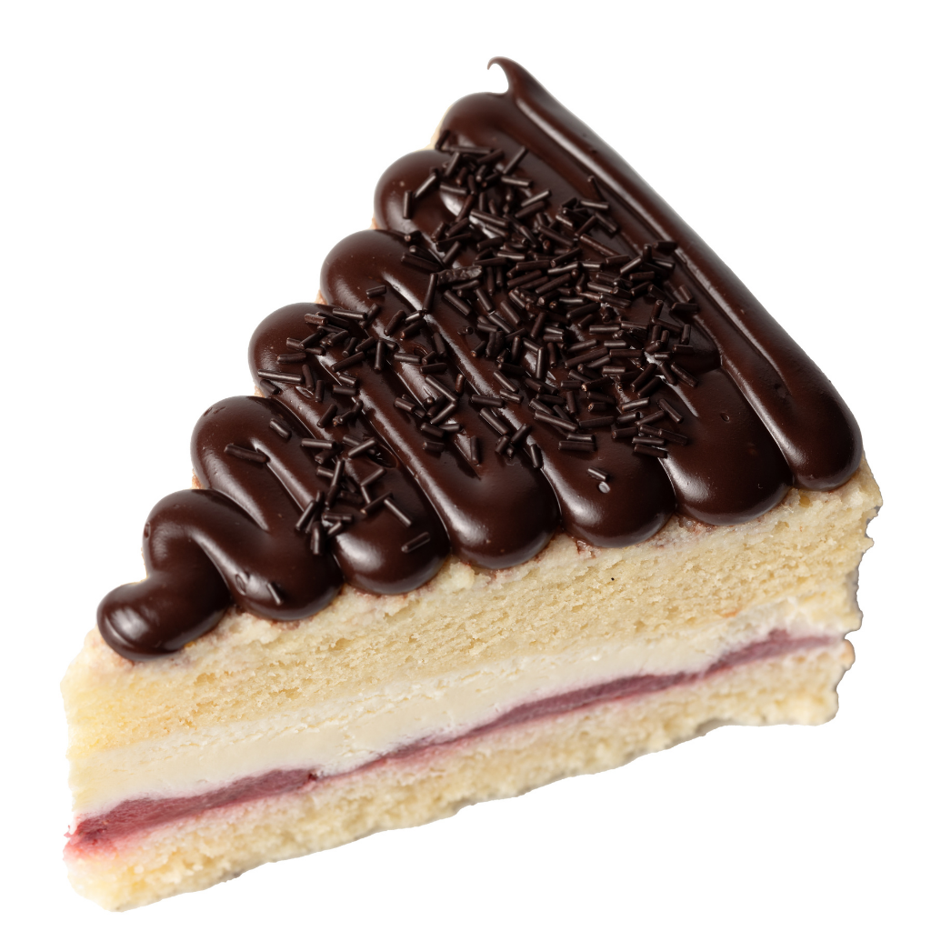Strawberries & Cream with Belgian Chocolate Cake Slice - Fatia de Ninho com Morango & Chocolate Belga